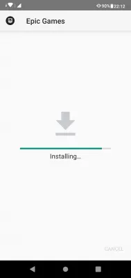Stiahnite si a nainštalujte mobilný Fortnite z obchodu Epic pre Android : Inštalácia obchodu Epic v systéme Android