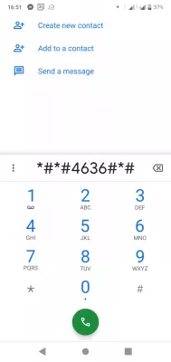 Androidの秘密の電話コードとハック