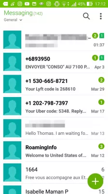 Wie kann ich lösen, dass Android keinen Text an eine Nummer senden kann? : Textnachrichten
