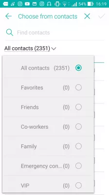 Jak zablokować identyfikator rozmówcy w smartfonach z Androidem? : Wybierz kontakty, które chcesz zablokować w telefonie