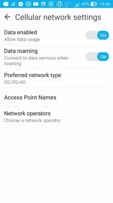 Cum setează setările de rețea mobilă APN pe Android? : Setări pentru rețelele mobile Meniu APN din setări