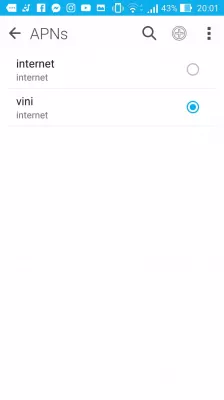 Paano magtakda ng mga setting ng mobile network APN sa Android? : Pagpili ng pangalan ng access point ng APN na gagamitin