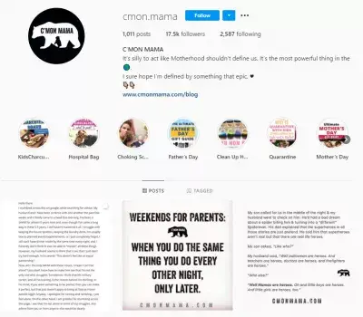 Wie verwenden Influencer Rollen in Instagram? : https://www.instagram.com/cmon.mama/
