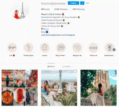 影響者如何在Instagram中使用捲軸？ : https://www.instagram.com/tosomeplacenew/