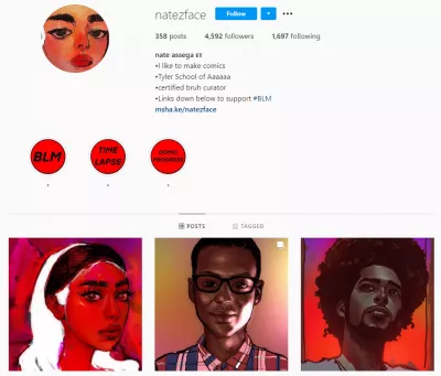 15位网红向我们展示了他们的Instagram个人资料-并向我们展示了他们的秘密酱料 : Instagram上的@natezface