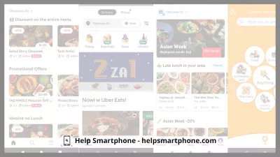 5 가지 최고의 음식 배달 앱