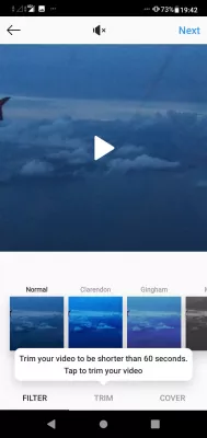 Instagram Video Upload Stock을 푸는 방법은 무엇입니까? : 앱이 인스 타 그램에 긴 동영상을 게시 할 필요가 없습니다. 내장 된 기능을 사용하여 간단하게자를 수 있습니다.