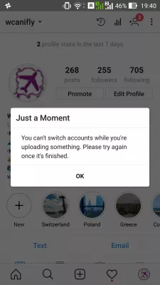 Hogyan oldja meg az Instagram video feltöltését? : Nem lehet bejelentkezni az Instagramról, miközben a videó feltöltése megakadt
