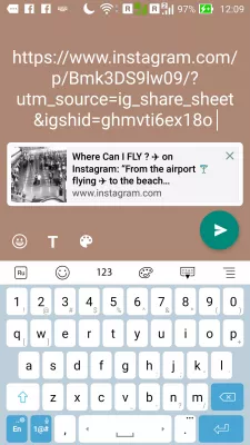 How to share Instagram videos on WhatsApp status : Sharing an Instagram post on WhatsApp story