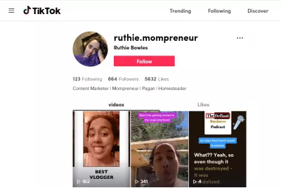 向我们显示您的TikTok个人资料-8个很棒的TikTok个人资料 : @ ruthie.mompreneur在TikTok上