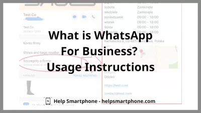 WhatsApp 비즈니스는 무엇입니까? 사용 지침.